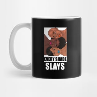 Every Shade Slays Melanin, Afro Black Pride Mug